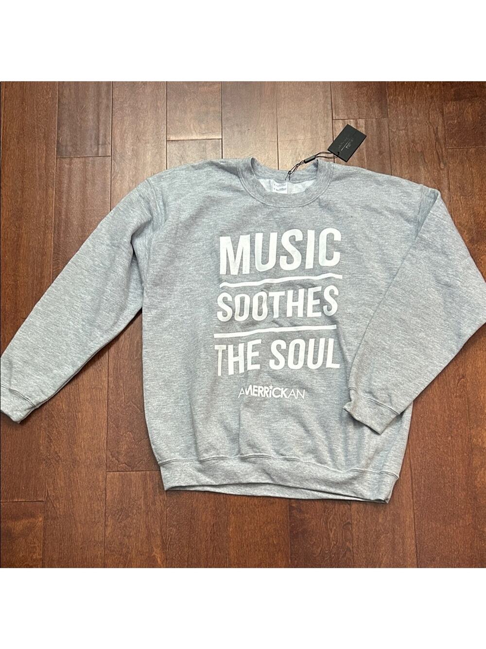 Kill Brand Amerrickan Gray Crewneck Sweater for Men, Size Large, NWT